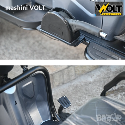 Двуместна cargo електрическа триколка Bullmax A10 ce, 60V, 2800W, 20Ah, сив металик, снимка 4 - Инвалидни скутери - 52157420