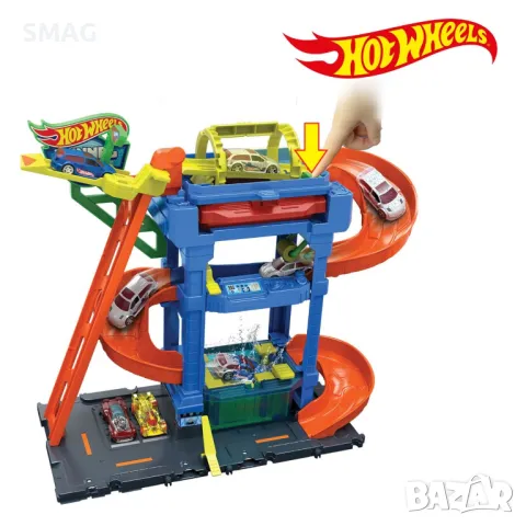 Писта с автомивка Hot Wheels - Mattel S_1238635, снимка 1 - Коли, камиони, мотори, писти - 47977233