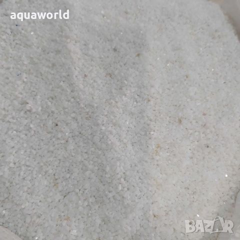 "Безплатна доставка" Грунд за аквариум бял кварц 2мм, снимка 1 - Оборудване за аквариуми - 45401418