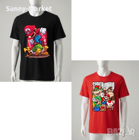 SUPER MARIO детски блузи и тениски Супер МАРИО, снимка 12 - Детски Блузи и туники - 53584403