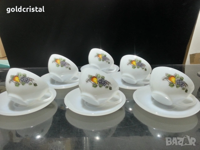 Френски аркопал , снимка 6 - Антикварни и старинни предмети - 42224942