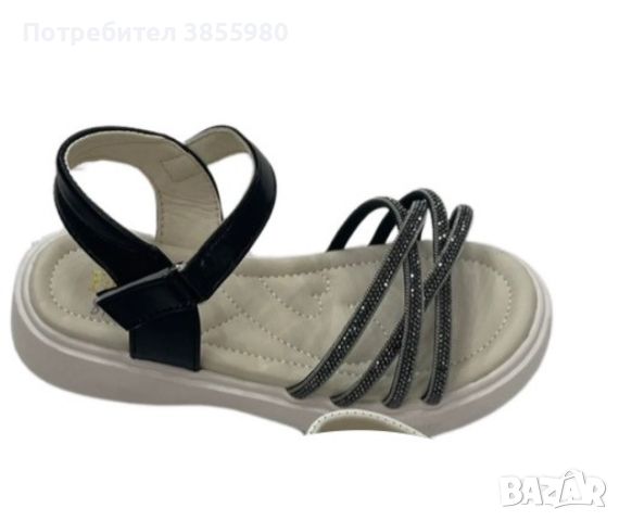 Детски сандали за момиче (001) - 3 цвята, снимка 2 - Детски сандали и чехли - 45277699