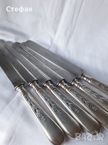 Комплект посребрени ножове - Christofle, снимка 7 - Антикварни и старинни предмети - 45846526