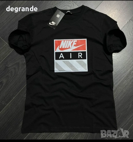 Мъжка Тениска в Бяло и Черно Nike Air