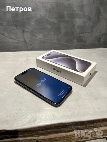 КАТО НОВ Iphone 15 Pro 256 GB Blue Titanium, снимка 12 - Apple iPhone - 52887687