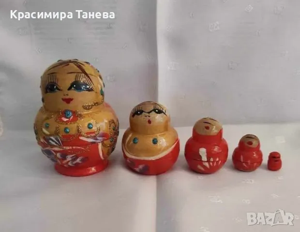 ...Лъжички за кафе 6 броя.  /руски / .Нови в кутия . Цена 25  лв .  Матрьошка. Цена 10 лв., снимка 2 - Прибори за хранене, готвене и сервиране - 50358378