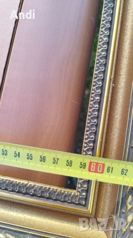 Дървена рамка за картина 88/72 старо злато с орнаменти, снимка 15 - Картини - 52667169