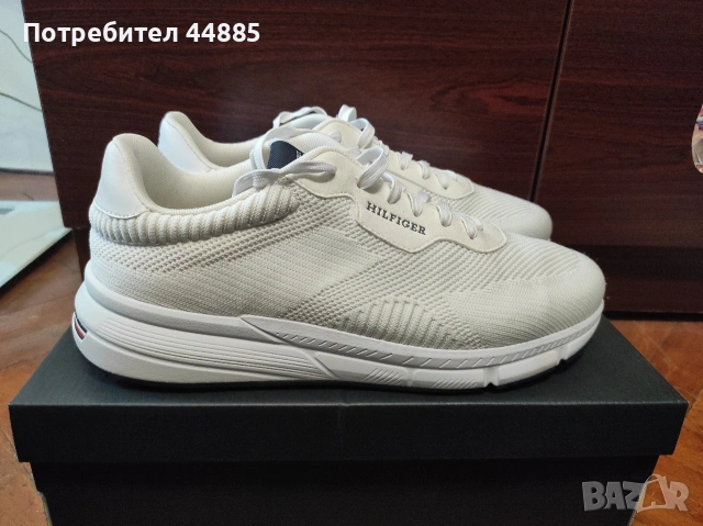 Обувки TOMMY HILFIGER Lightweight RWB Knit White