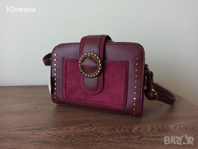 Дамска чанта, бордо, нова, снимка 2 - Чанти - 45096625