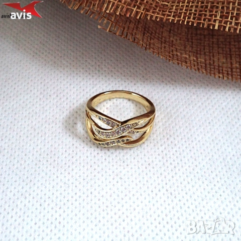 Пръстен с 14К златно покритие 224850