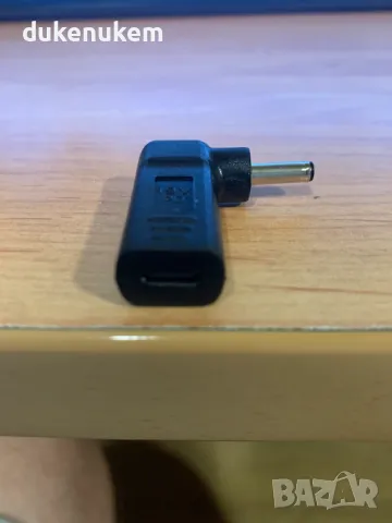 НОВ! PD 65W Адаптер USB C към DC 2.5x1.3mm конвертор за ъглов лаптоп таблет, снимка 10 - Кабели и адаптери - 47222524