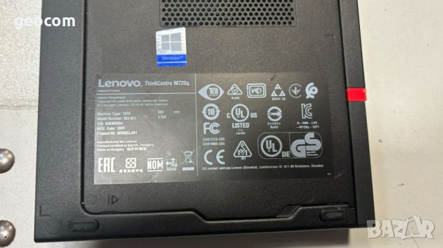 Lenovo ThinkCentre M720q (i3-8100T,8GB,256GB,DP,HDMI,D-Sub,Type-C), снимка 3 - Работни компютри - 45888164