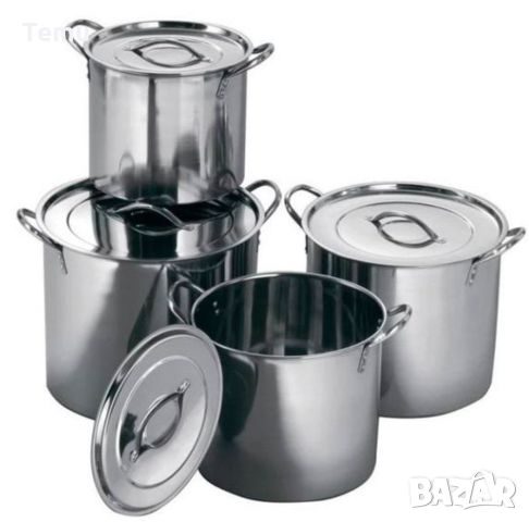 Тенджери от неръждаема стомана, 4 броя, снимка 4 - Съдове за готвене - 46436518