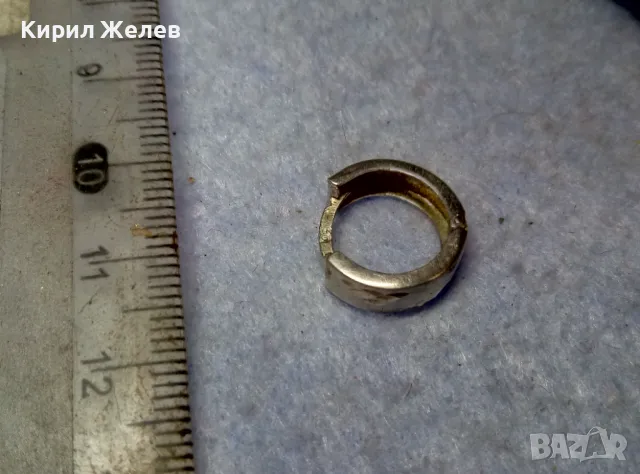 СТАРА КЛАСИЧЕСКИ ВИНТИДЖ АРТ МОДЕЛ СРЕБЪРНА ОБЕЦА СРЕБРО 925 РЪЧНА ИЗРАБОТКА с ОРНАМЕНТИКА 47550, снимка 6 - Обеци - 49733011