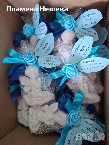 Подаръце за кръщене, ангелчета в тюл!, снимка 2 - Декорация - 54024224