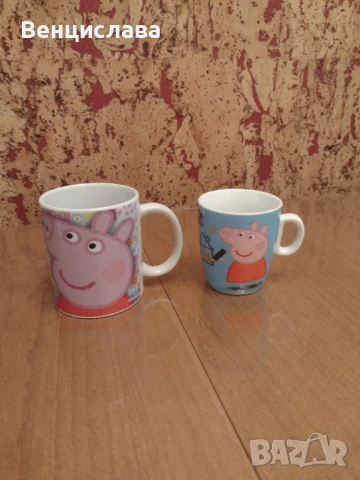 Керамични чаши Пепа пиг, снимка 8 - Прибори, съдове, шишета и биберони - 40850960