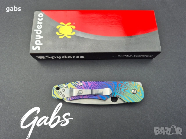 Сгъваем нож Spyderco C240 Smock, снимка 7 - Ножове - 53476640