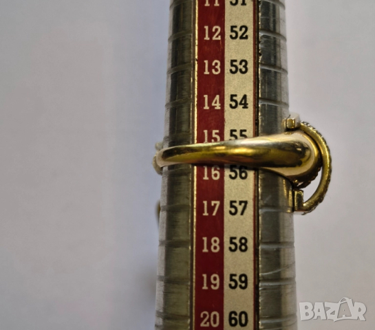 Златен дамски пръстен , снимка 3 - Пръстени - 51608941