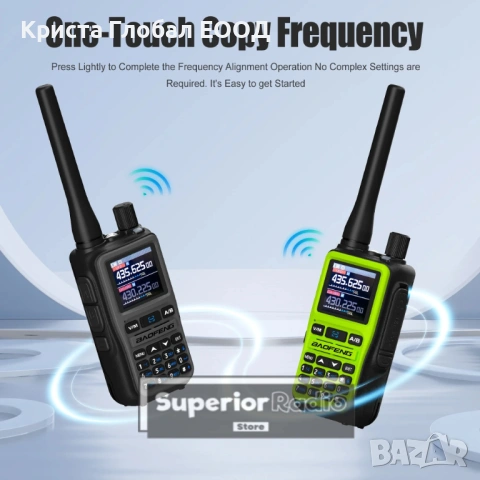 HIT! 2бр. Baofeng UV-5R Mini – Bluetooth, USB-C, VHF/UHF AM (Aviation), 999 Канала, снимка 5 - Друга електроника - 54004583