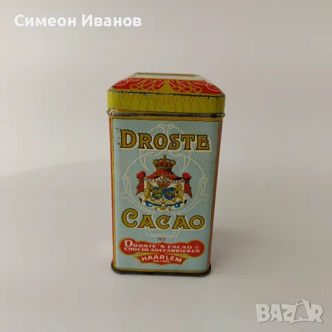  Старa метална кутия от какао Droste Cacao 100gr.#5625, снимка 1 - Други ценни предмети - 47733742