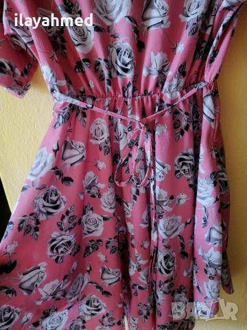 Ежедневна, розова рокля , снимка 4 - Рокли - 45890338