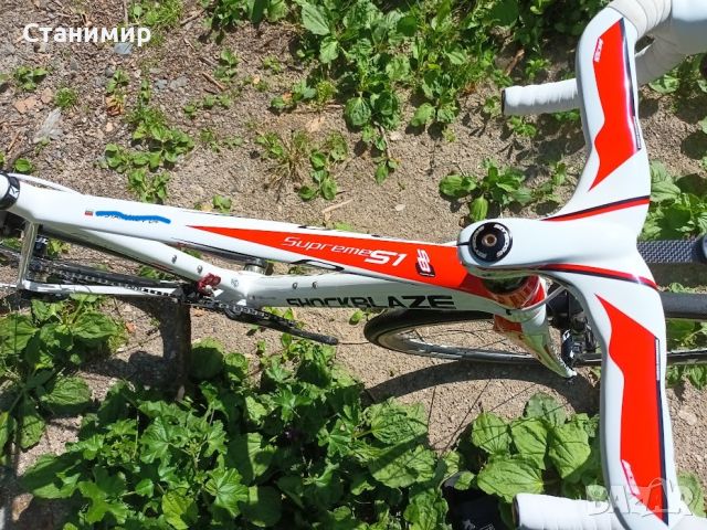 Карбонов шосеен велосипед Shockblaze Supreme S1, снимка 4 - Велосипеди - 46247391