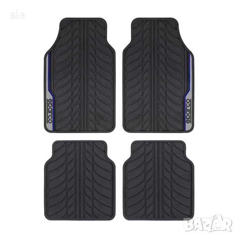 Стелки гума, 4бр в к-т, син кант 