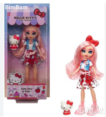 Оригинален комплект - коте Hello Kitty & кукла Eclair  / Mattel