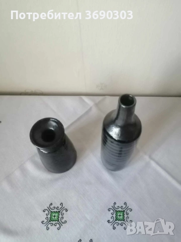 Изделия от керамика - комплект ваза и свещник, голяма чиния, снимка 7 - Други - 51674015