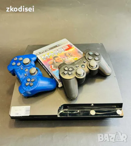 Sony Play Station 3 с 2бр. джойстик и 1бр. игра, снимка 1 - PlayStation конзоли - 47783729