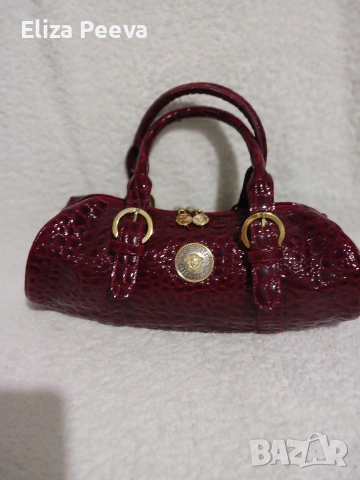 Чанта в цвят бордо