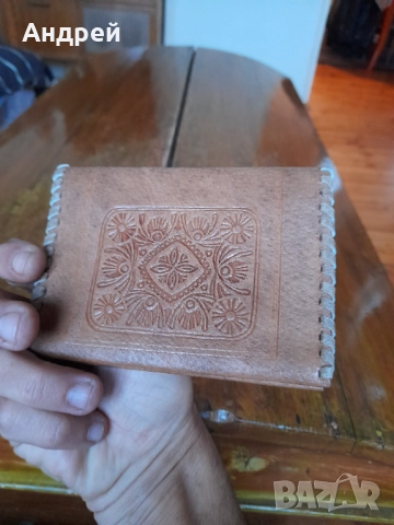 Стар кожен портфейл #4, снимка 3 - Други ценни предмети - 52258317