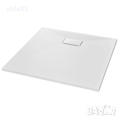 vidaXL Душ корито, SMC, бяло, 90x90 см（SKU:144770, снимка 1 - Други - 45493671