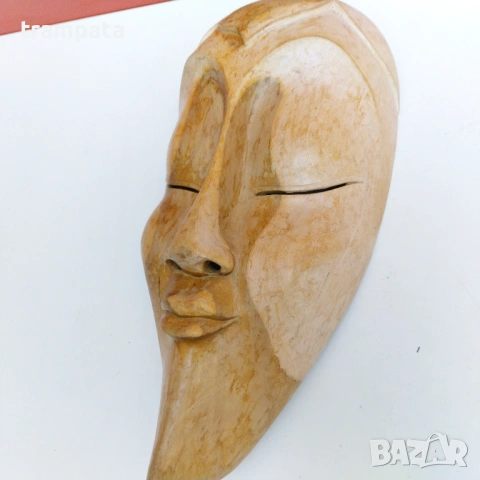НАЙ ДОБРАТА ОФЕРТА Стара дървена маска Индонезия , снимка 4 - Антикварни и старинни предмети - 53710594