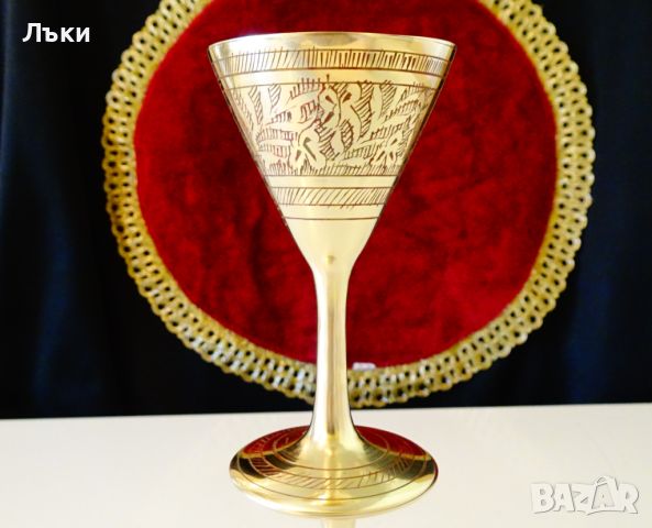 Бронзови чаши за ракия,орнаменти,клетъчен емайл., снимка 6 - Антикварни и старинни предмети - 45204563