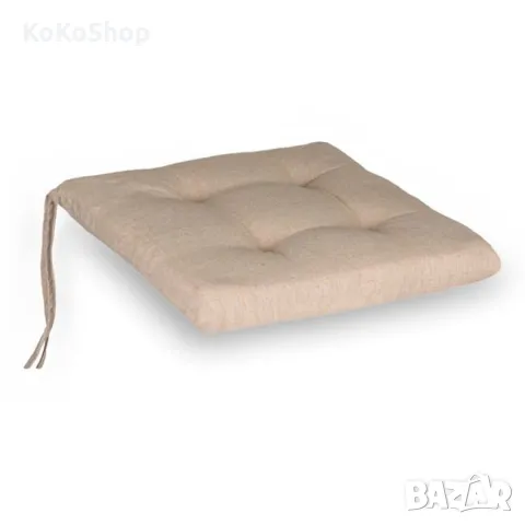 Бежова възглавница  за стол-38х38х5 см./декоративна възглавница