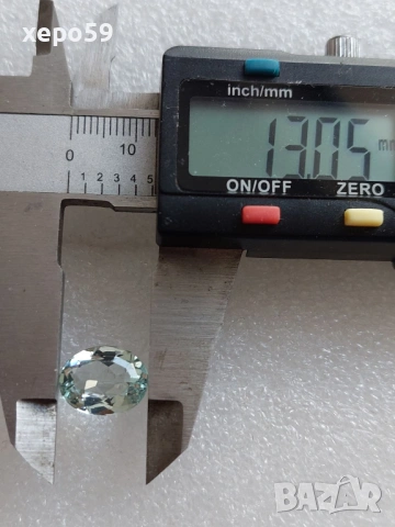 Два натурални камъка аквамарин,големият е 6 карата,малкият 4,50 карата, снимка 5 - Пръстени - 53129536