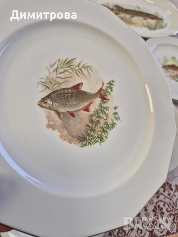 Сервиз риби, Bavaria , снимка 10 - Сервизи - 53955307