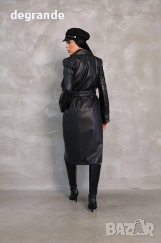 Дълго кожено яке, снимка 3 - Якета - 53688617