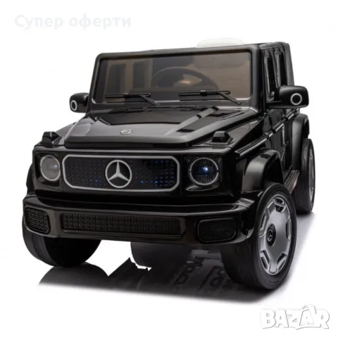 Акумулаторен джип Mercedes EQG Electric G-Class 12V с отварящи се врати меки гуми 4x4, снимка 3 - Детски велосипеди, триколки и коли - 48682696