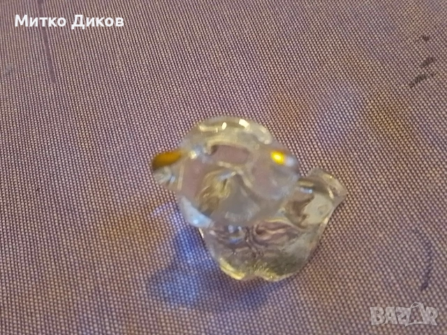 Кристално мече ново  със сърце ново 42х35 мм, снимка 5 - Декорация за дома - 53526470