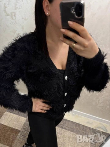 кашмирена пухена жилетка, снимка 2 - Жилетки - 51782563