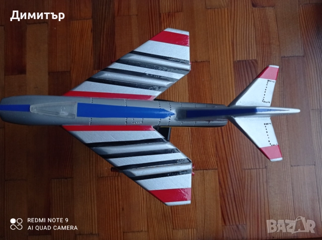 Стар дървен модел на самолет , снимка 4 - Антикварни и старинни предмети - 52584707