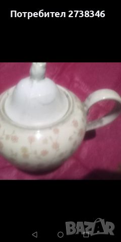 Порцеланов чайник маркиран , снимка 3 - Сервизи - 46390330