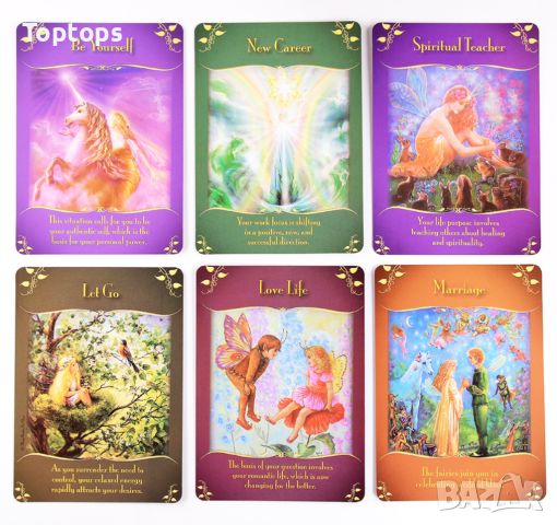 Оракул:Magical Messages from Fairies & Magical Times Empowerment Cards, снимка 13 - Други игри - 36312421