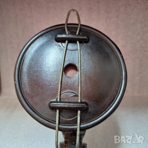 Стара газена лампа с огледало, снимка 11 - Антикварни и старинни предмети - 45432498