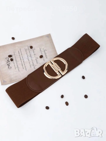 Дамски колан кафяв цвят , снимка 3 - Колани - 53232304
