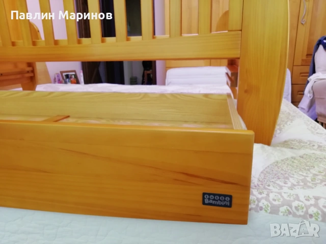 Супер Комплект Бебешко Детско Легло Креватче Tutti Bambini Katie Oak 3 in 1 Масив Ортопедичен Матрак, снимка 6 - Бебешки легла и матраци - 53841738