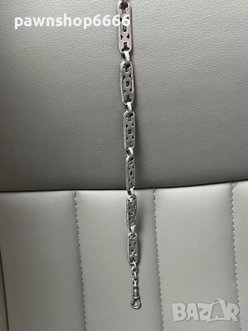 Сребърна верижка за джобен часовник, снимка 6 - Антикварни и старинни предмети - 51454898