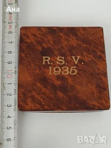 Немски плакет с кутия Трети Райх1935 г , снимка 2 - Антикварни и старинни предмети - 50401136